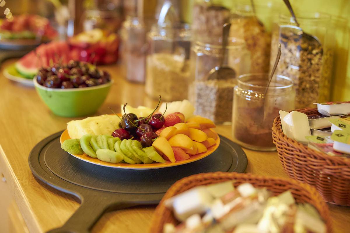 Frühstücksbuffet im Berghotel Talblick