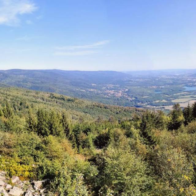 Panoramablick über das Erzgebirge