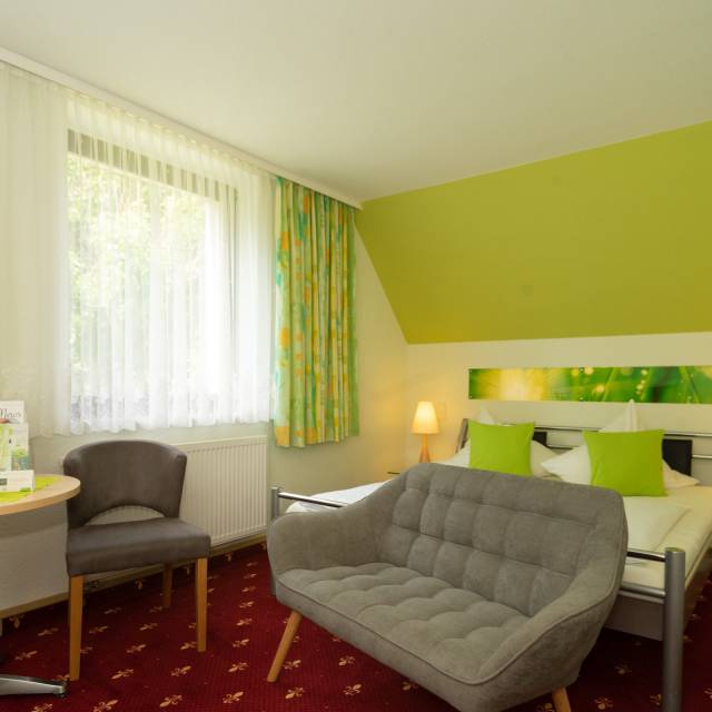 Innenansicht des Doppelzimmer im Hotel Talblick