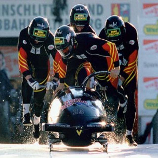 Bobbahn Rennen Altenberg Erzgebirg